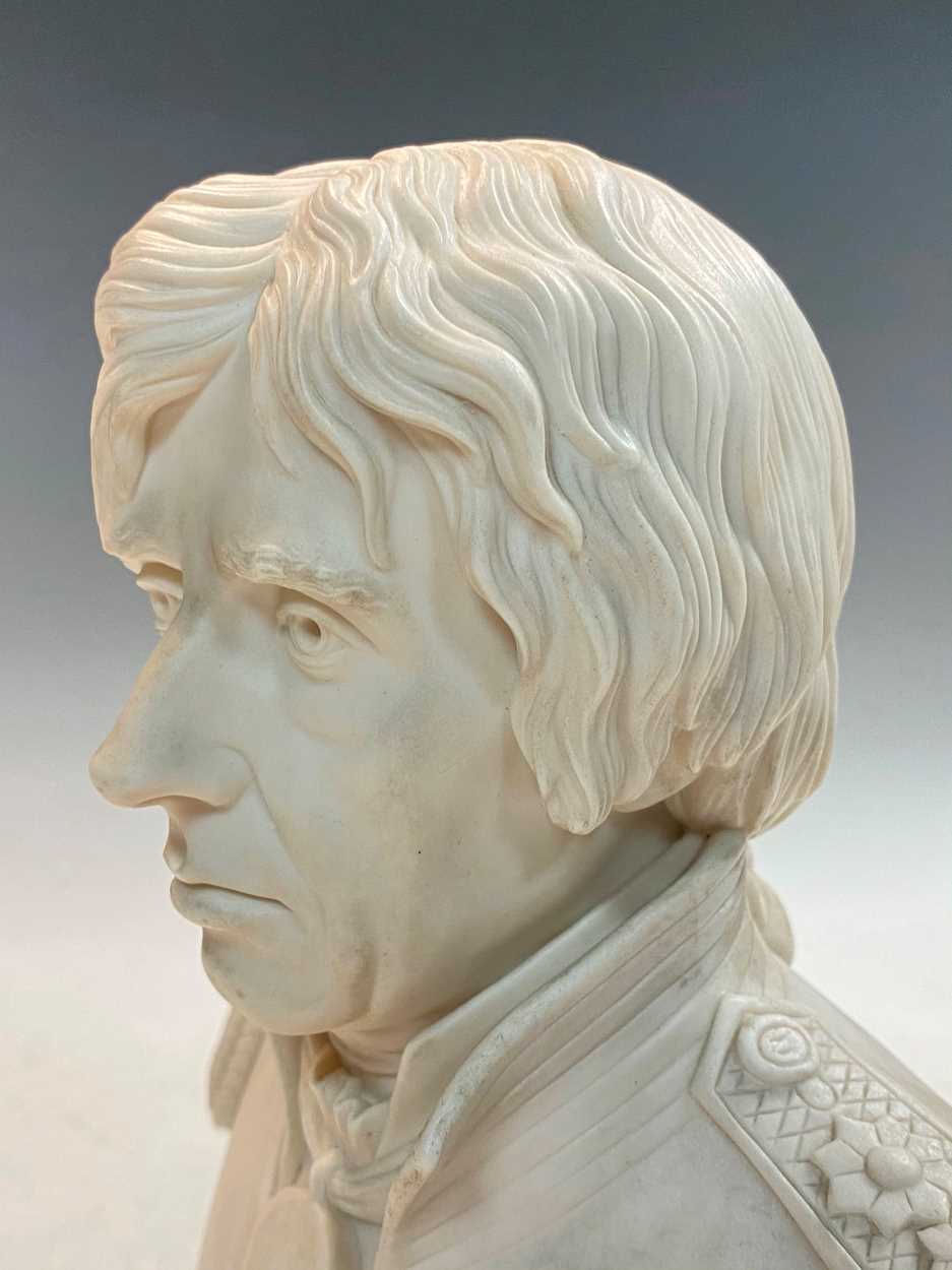 A Parian ware bust of Vice-Admiral Horatio Nelson (1758-1805), - Image 4 of 12