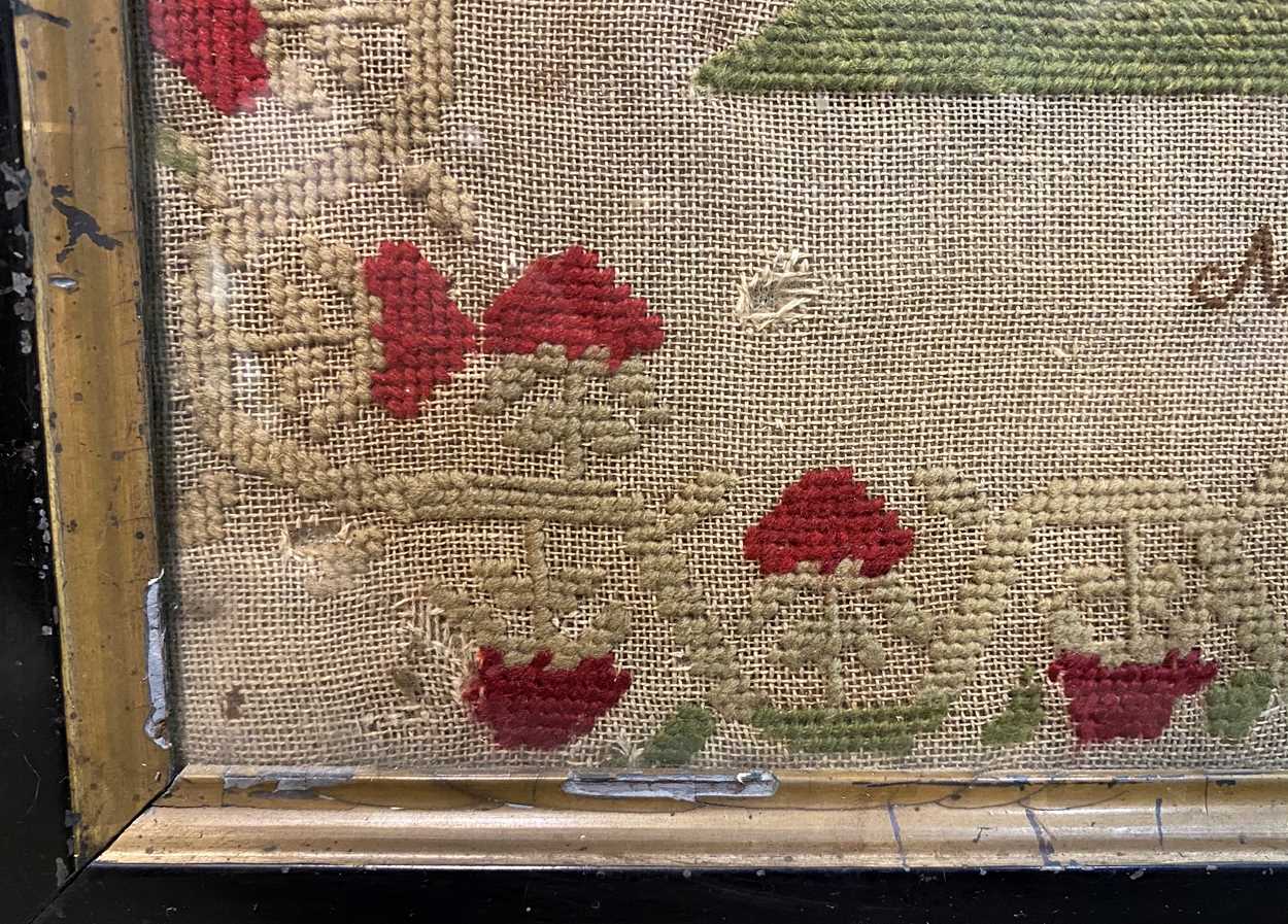 Margaret Cottom Walmsley, a woolwork sampler, 1862, - Bild 2 aus 11