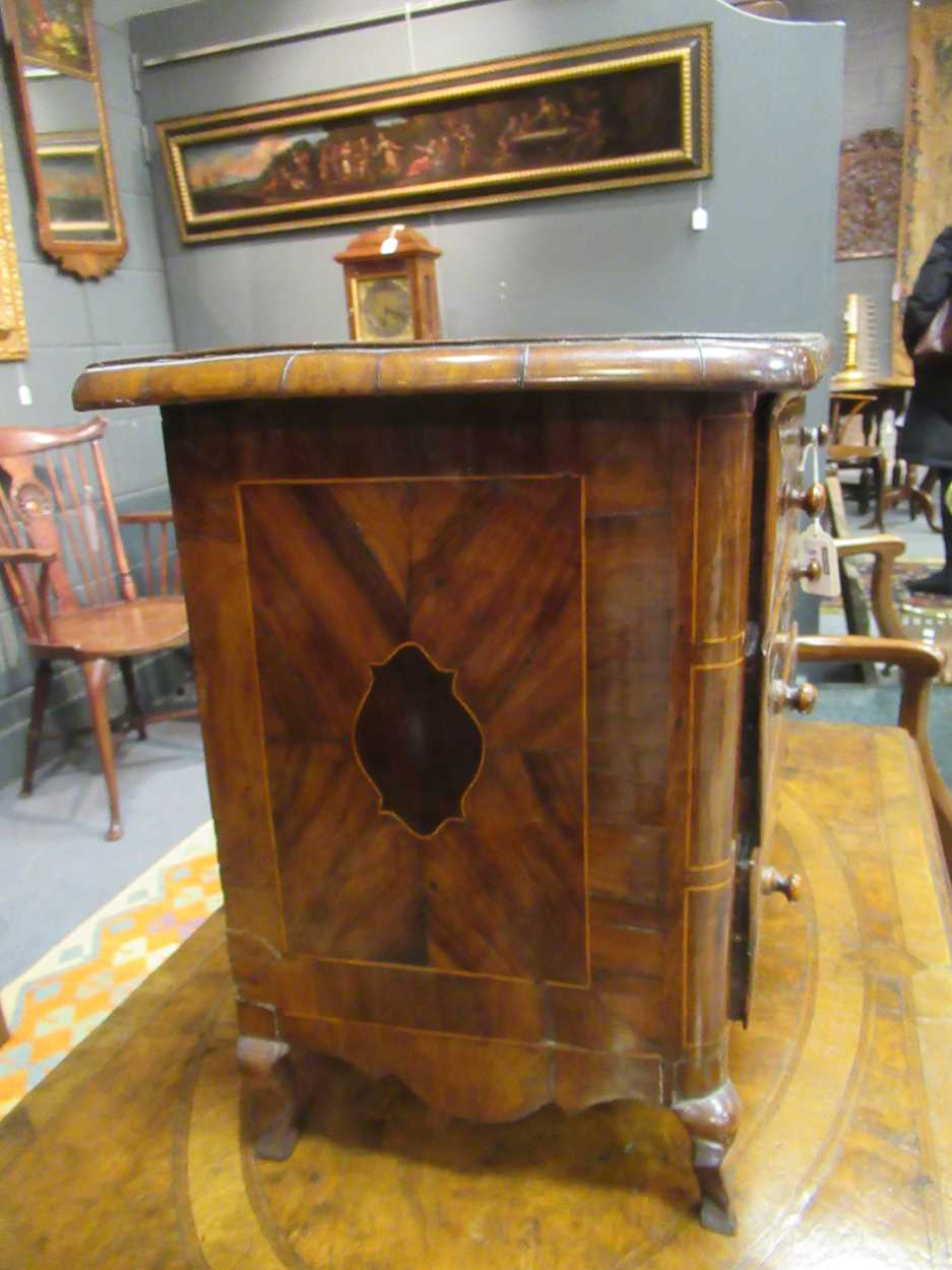 An olive wood miniature chest of drawers, late 18th century, probably Maltese, - Image 17 of 21