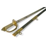 A British Naval 1827 pattern sword by J. Gieve & Sons,