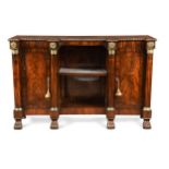 A William IV style mahogany side cabinet,