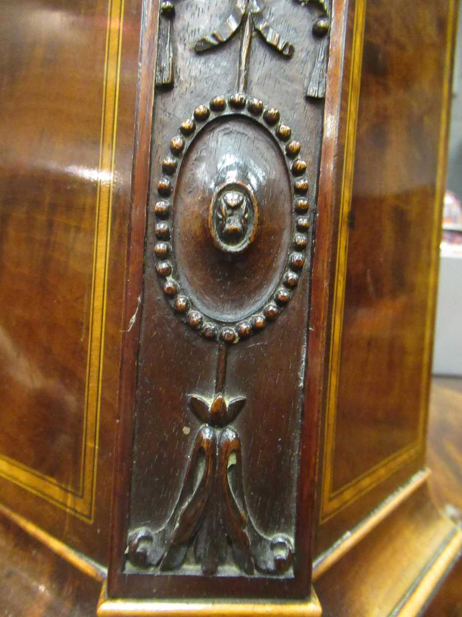 A miniature Victorian mahogany and boxwood inlaid collector's cabinet, - Image 5 of 13