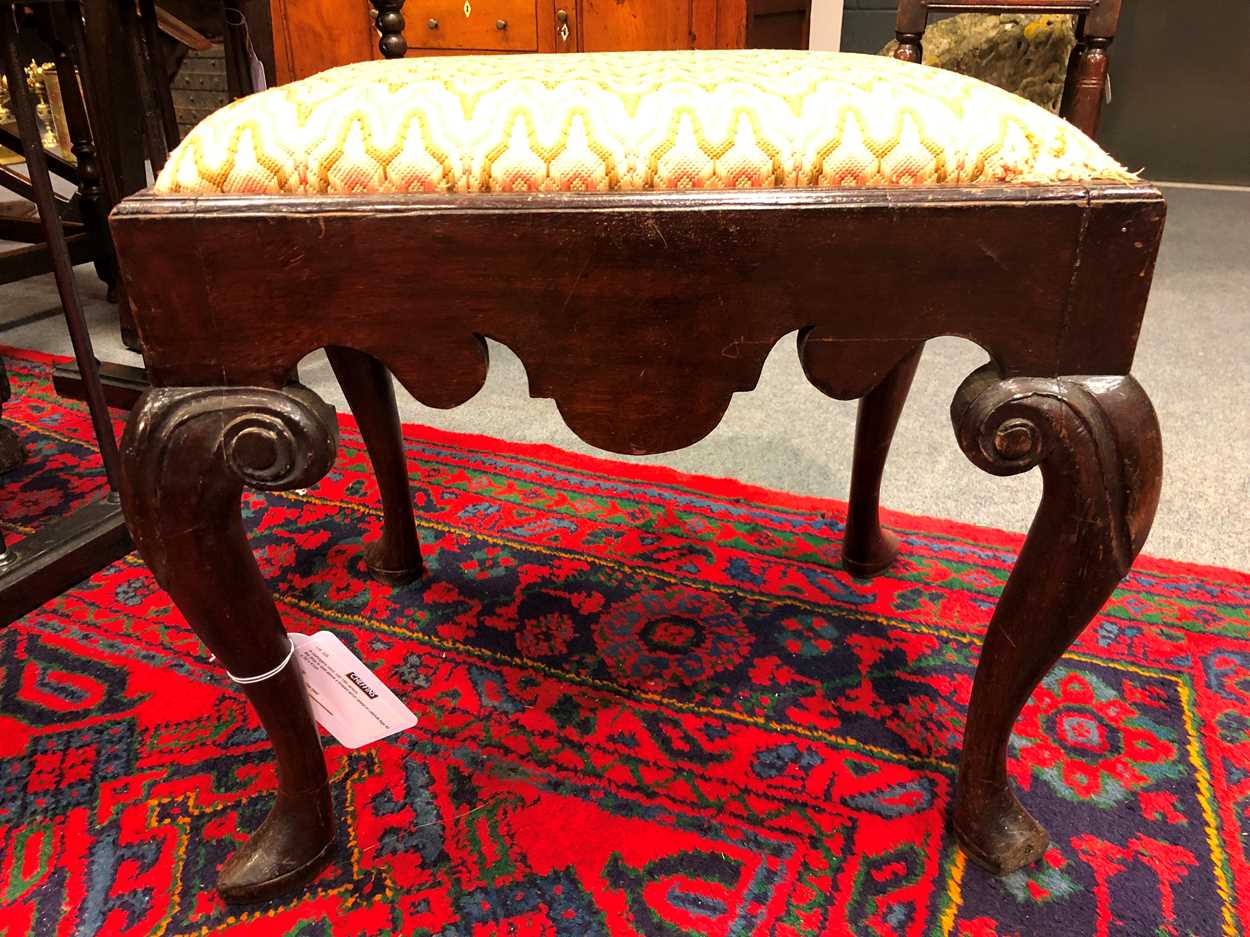 A mahogany stool, mid-18th century, - Image 4 of 12