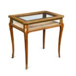 A French kingwood bijouterie table, late 19th century,
