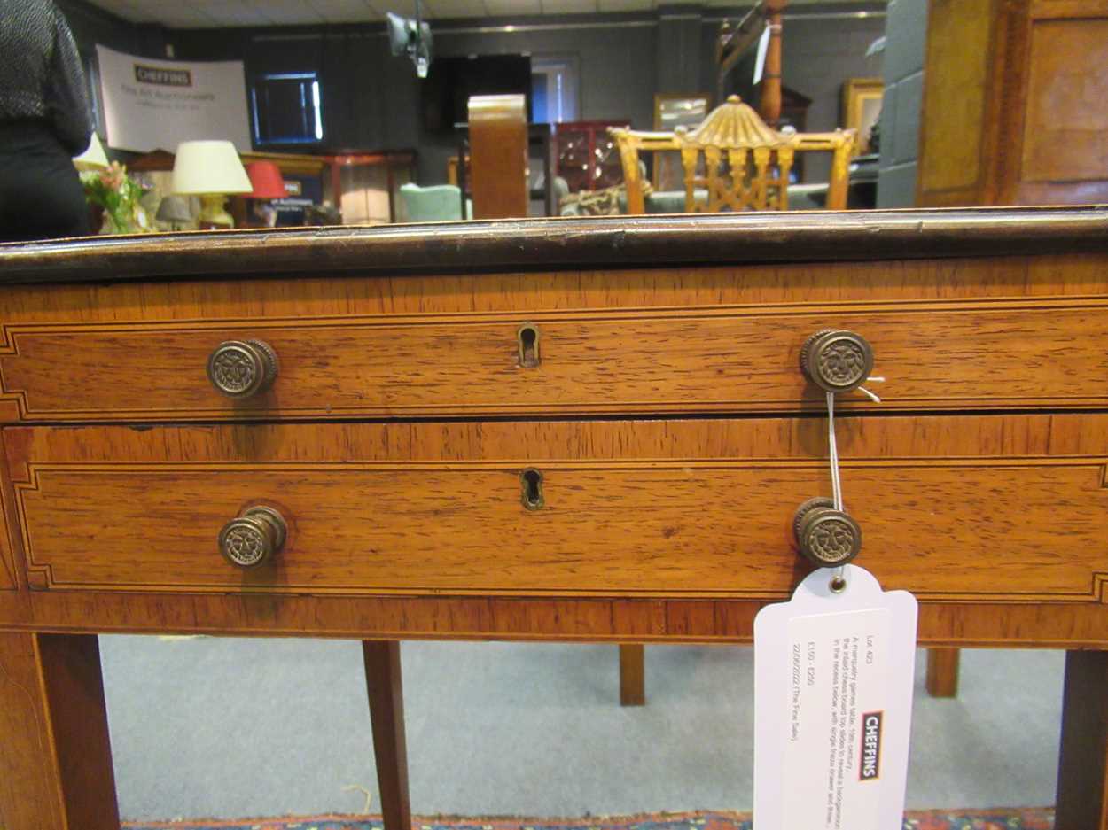 A marquetry games table, 19th century, - Bild 2 aus 20