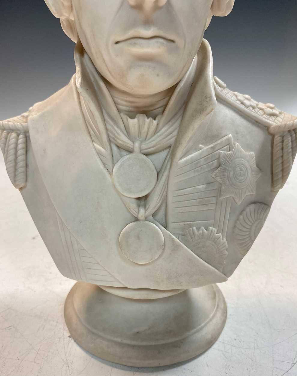 A Parian ware bust of Vice-Admiral Horatio Nelson (1758-1805), - Image 6 of 12