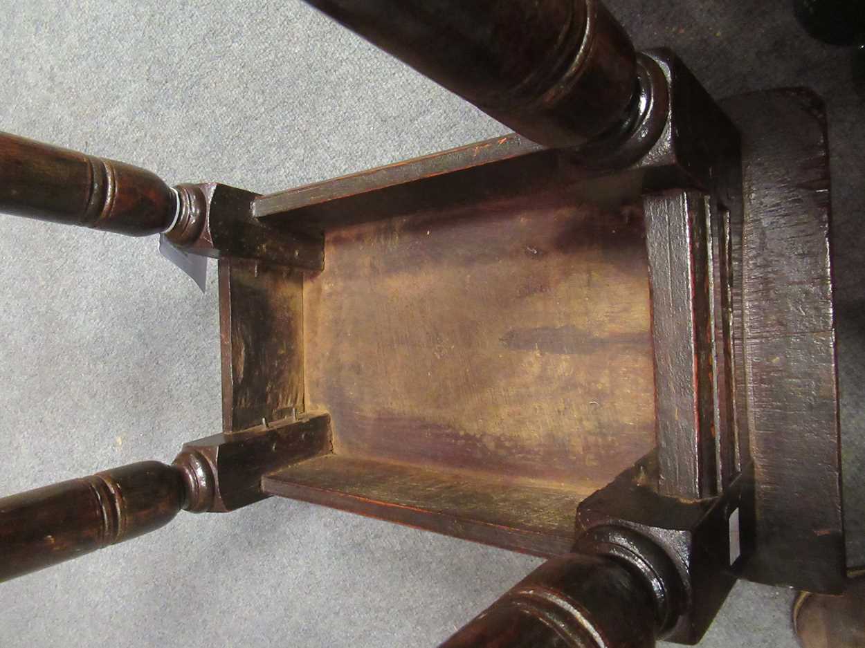 An oak joint stool, late 17th century, - Bild 20 aus 24