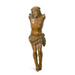 A Continental boxwood carving of Christ crucified, probably 17th or 18th century,