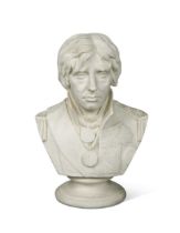 A Parian ware bust of Vice-Admiral Horatio Nelson (1758-1805),