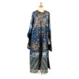 A Chinese Kesi dragon robe, late Qing Dynasty,