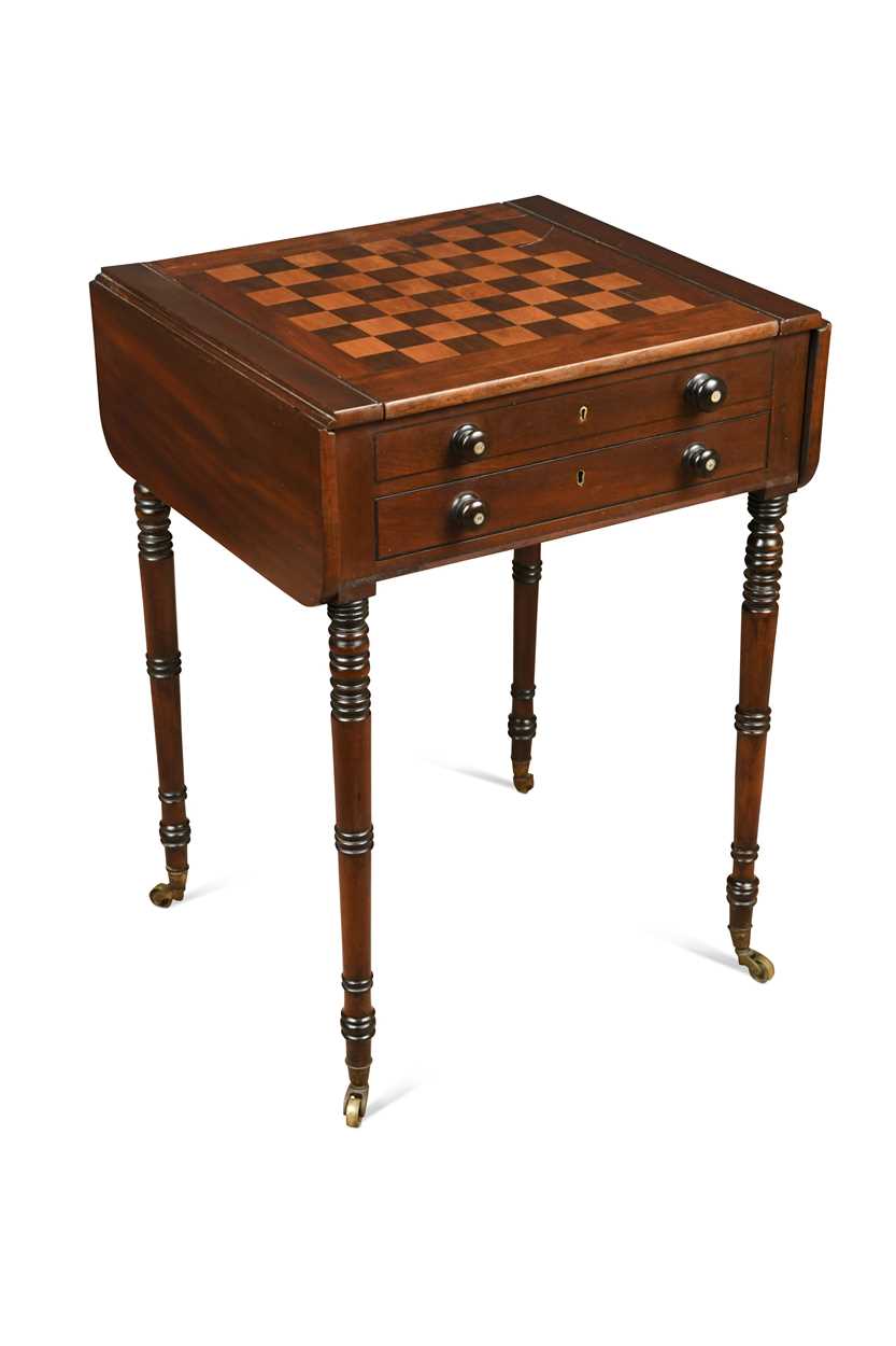 A Regency mahogany games-top Pembroke table, - Image 2 of 6