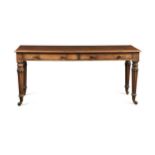A late Regency mahogany side table,