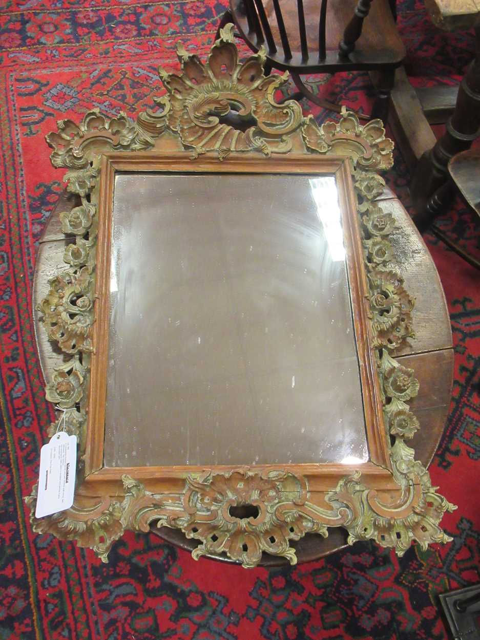 A Continental Rococo carved and part silvered wall mirror, late 18th/early 19th century, - Image 20 of 21