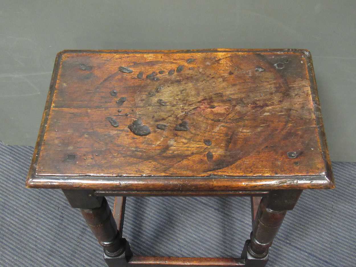 An oak joint stool, late 17th century, - Bild 2 aus 24