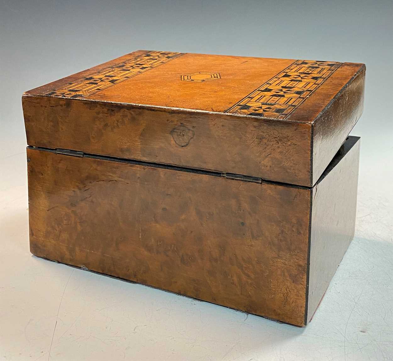 A Victorian rosewood fitted sewing box, - Image 12 of 20