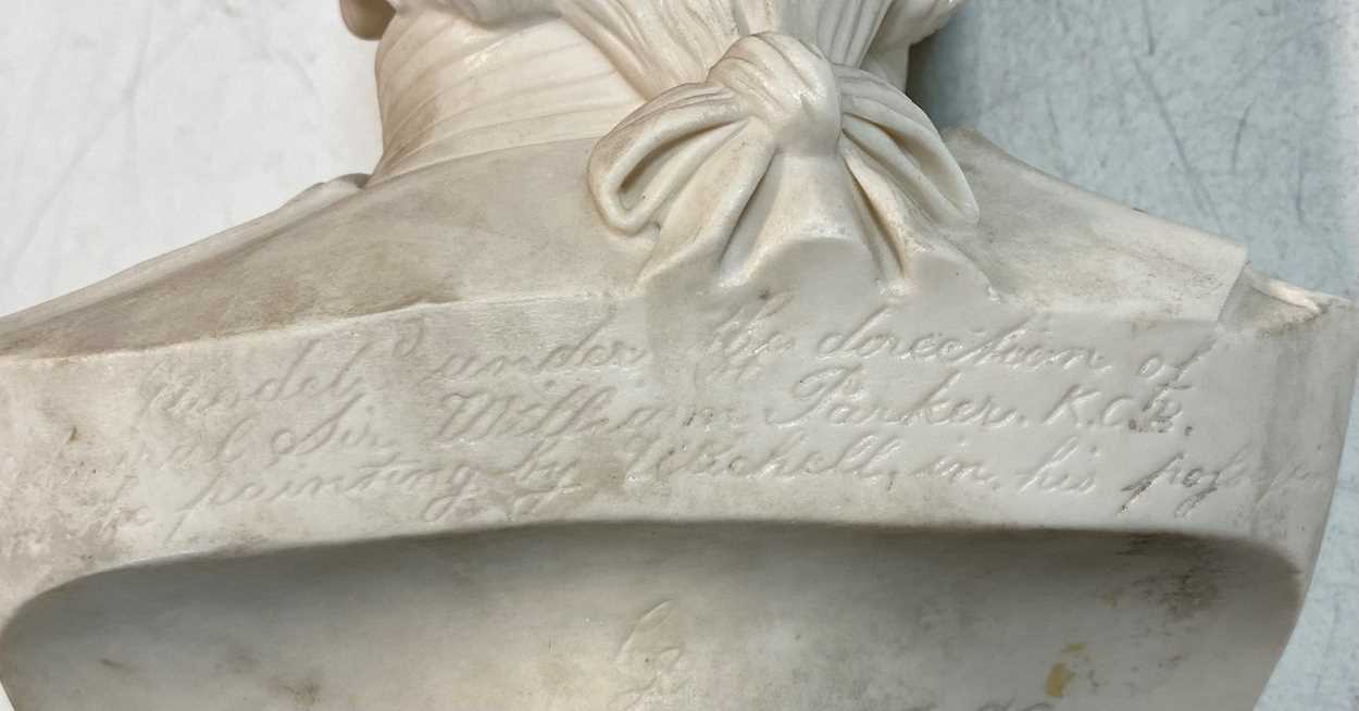 A Parian ware bust of Vice-Admiral Horatio Nelson (1758-1805), - Image 9 of 12