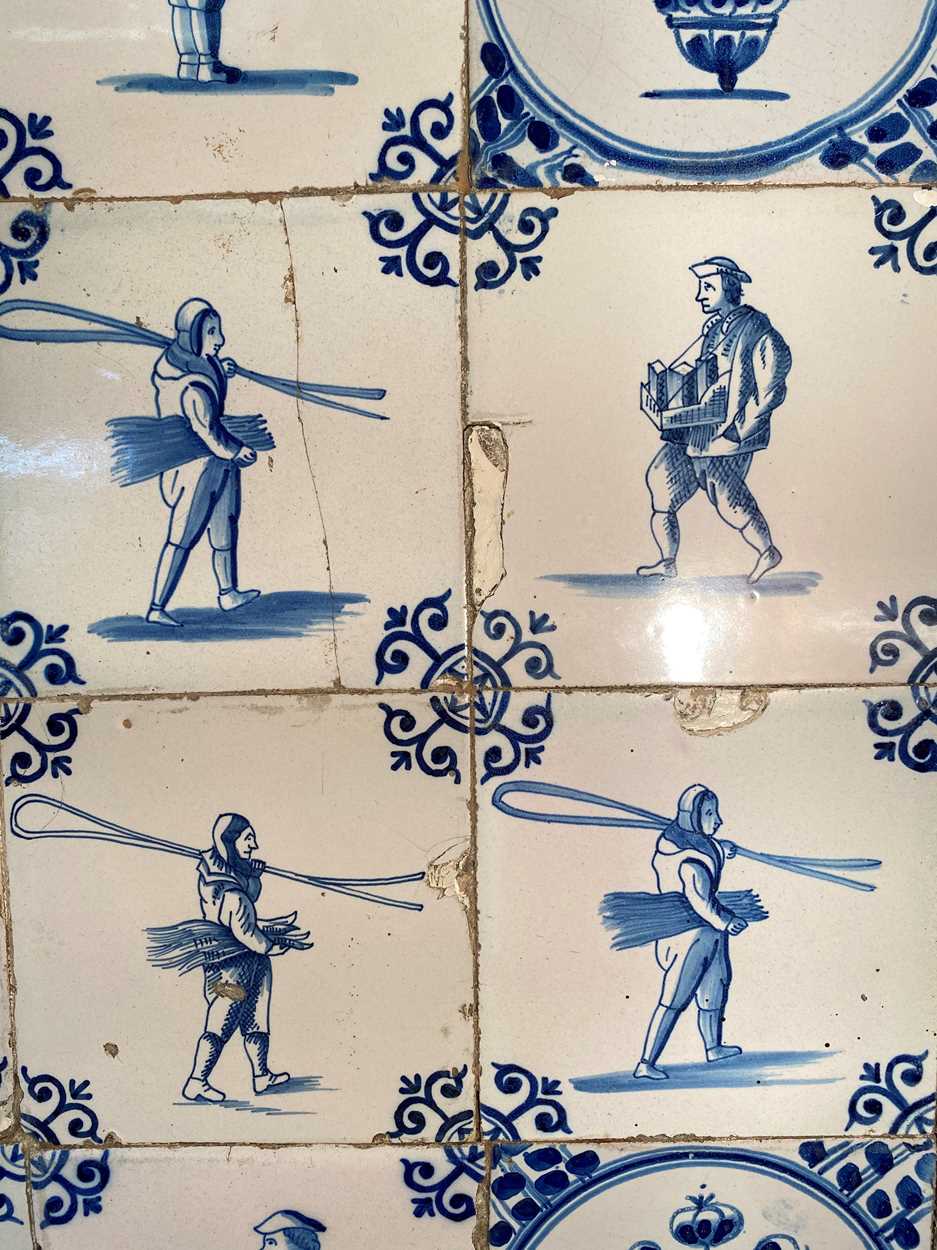 Twenty Delft blue and white tiles, 18th century, - Image 4 of 7