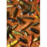 A good collection of vintage lures and pike plugs, mostly early to mid 20th century,