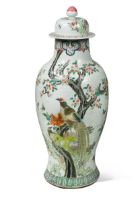 A large Chinese porcelain vase, Republic period or later,