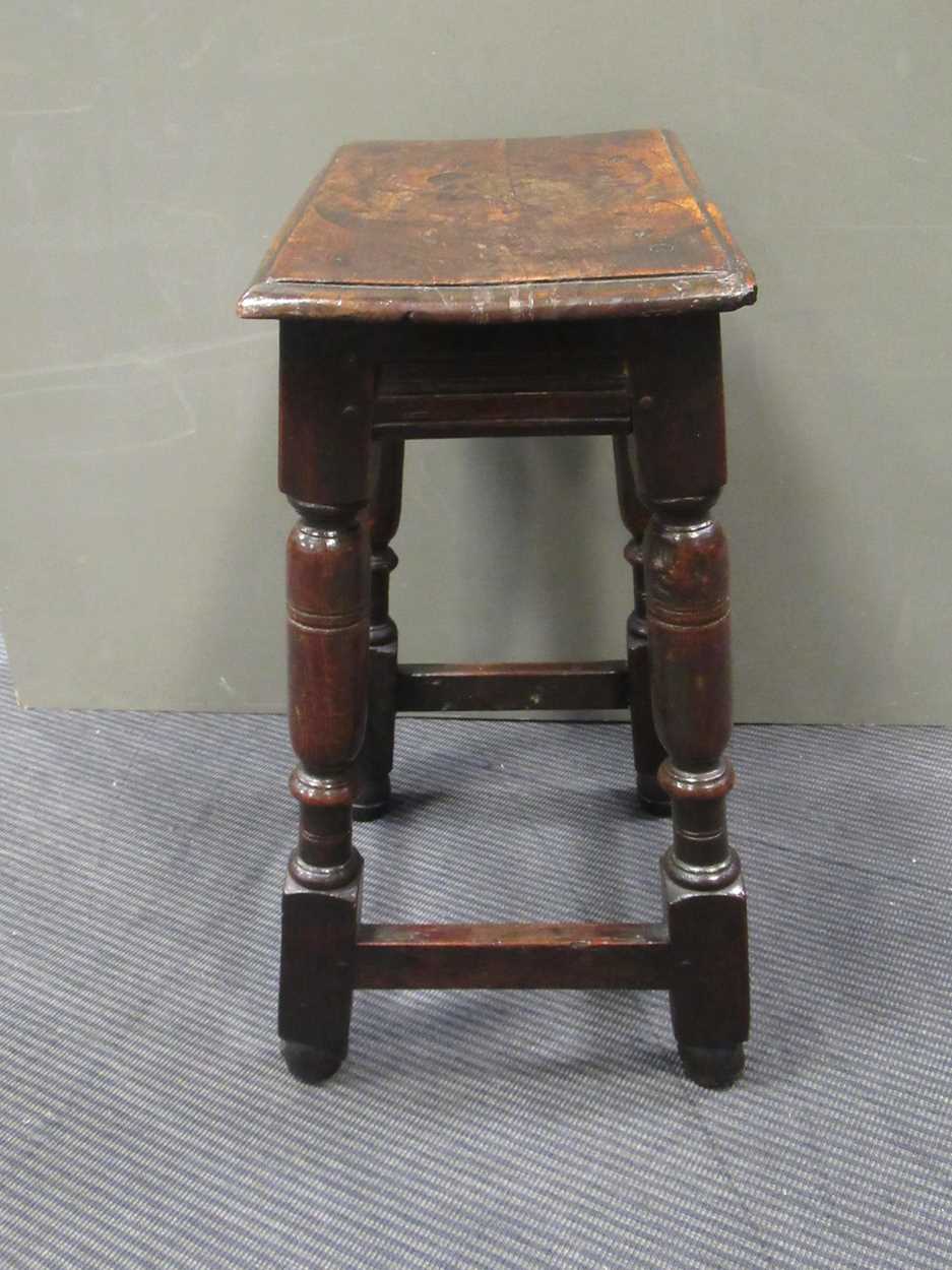 An oak joint stool, late 17th century, - Bild 3 aus 24