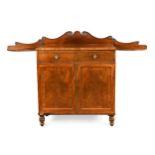 A Regency mahogany serving cupboard,