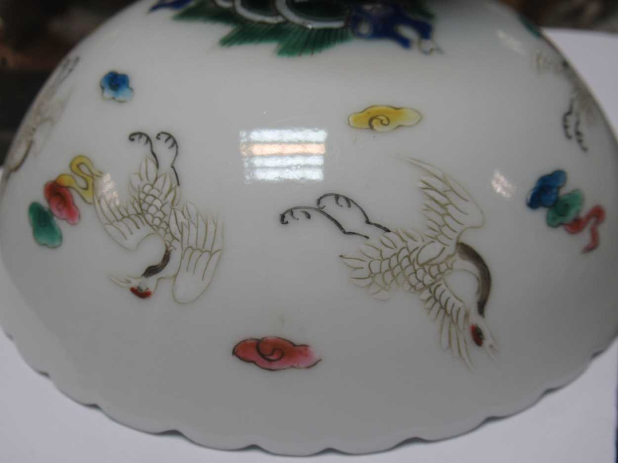 A Chinese famille rose porcelain saucer dish, Qing Dynasty, late 18th century, - Image 27 of 36