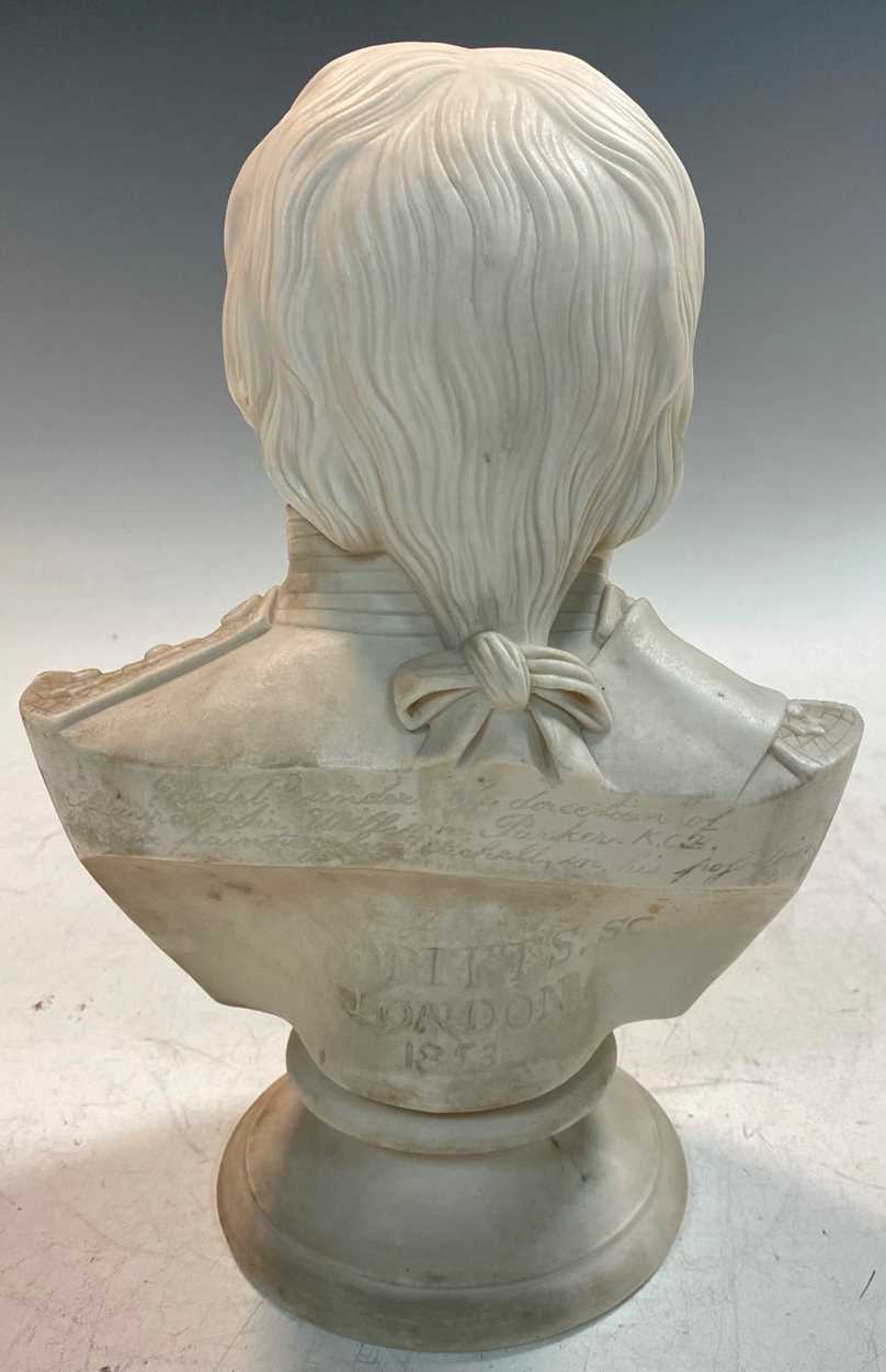 A Parian ware bust of Vice-Admiral Horatio Nelson (1758-1805), - Image 2 of 12