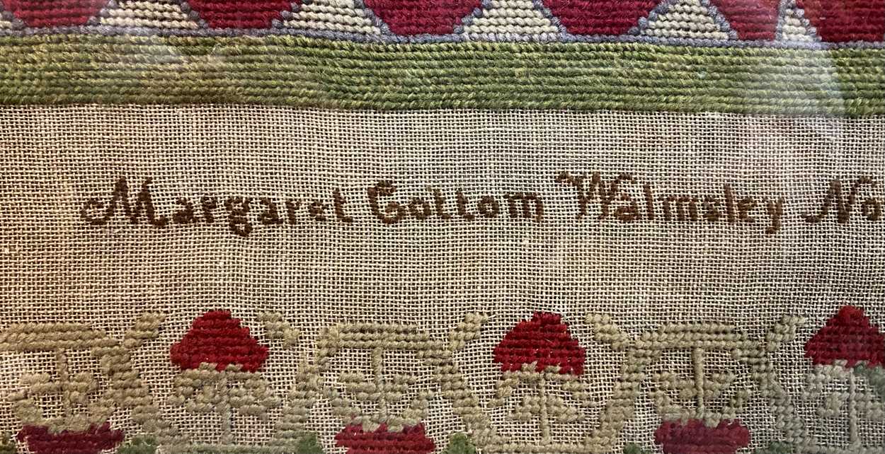 Margaret Cottom Walmsley, a woolwork sampler, 1862, - Bild 3 aus 11