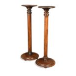 A pair of mahogany pedestals, early 19th century,