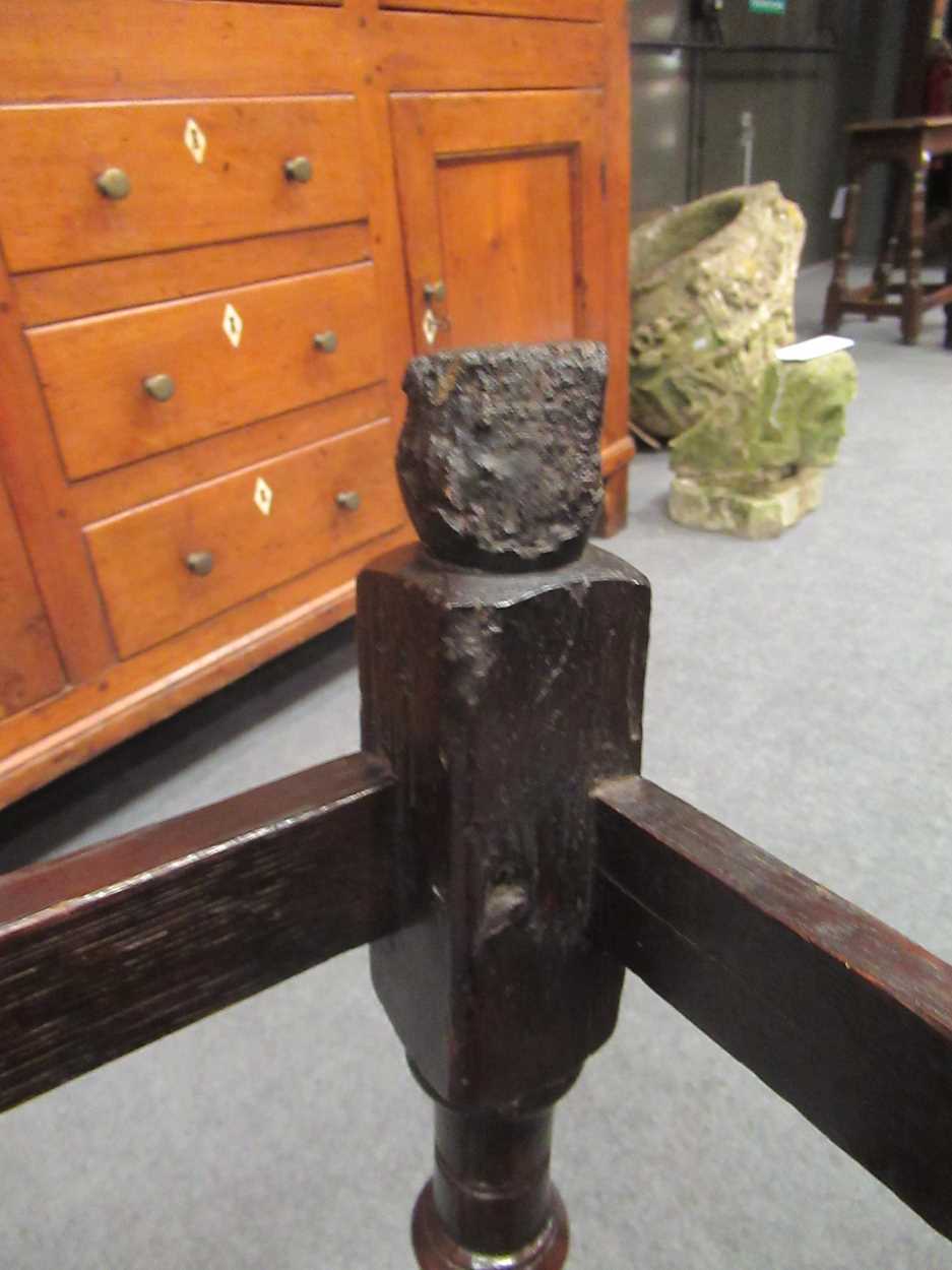 An oak joint stool, late 17th century, - Bild 24 aus 24