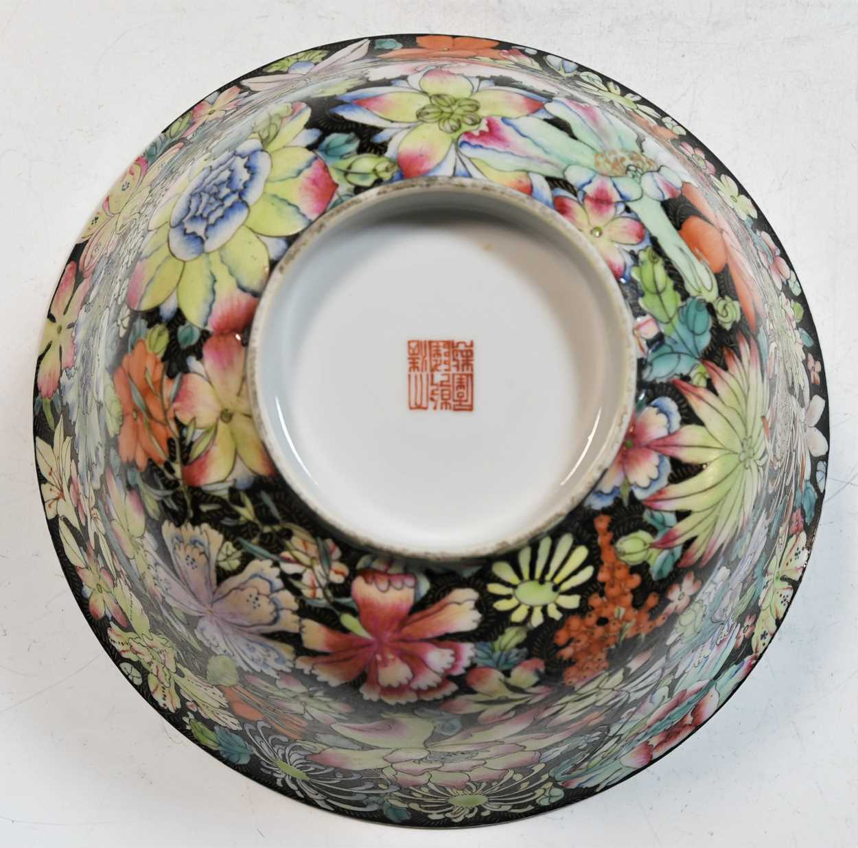 A Chinese famille rose saucer dish, Republic Period, - Image 5 of 8
