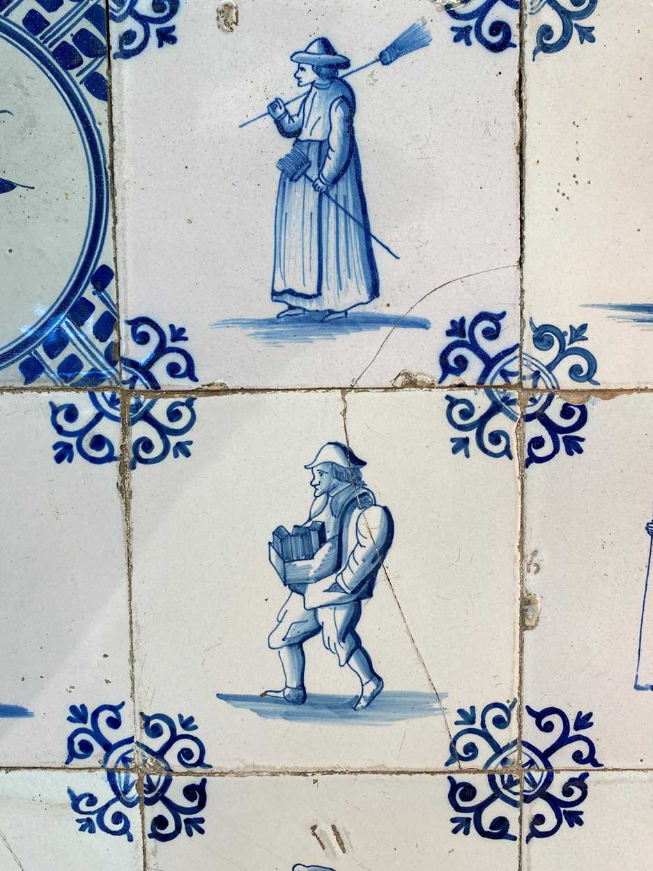 Twenty Delft blue and white tiles, 18th century, - Image 3 of 7