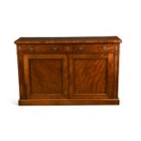 A George IV mahogany side cabinet,