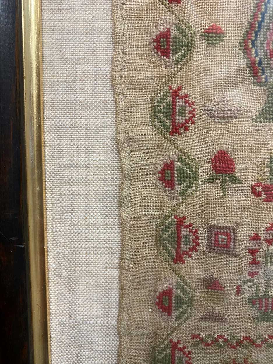 Mary Ann Semple, an embroidered sampler, 1851, - Image 7 of 8