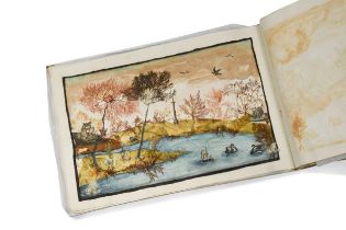 An album of pressed seaweed specimens and seaweed collages, early 19th century,