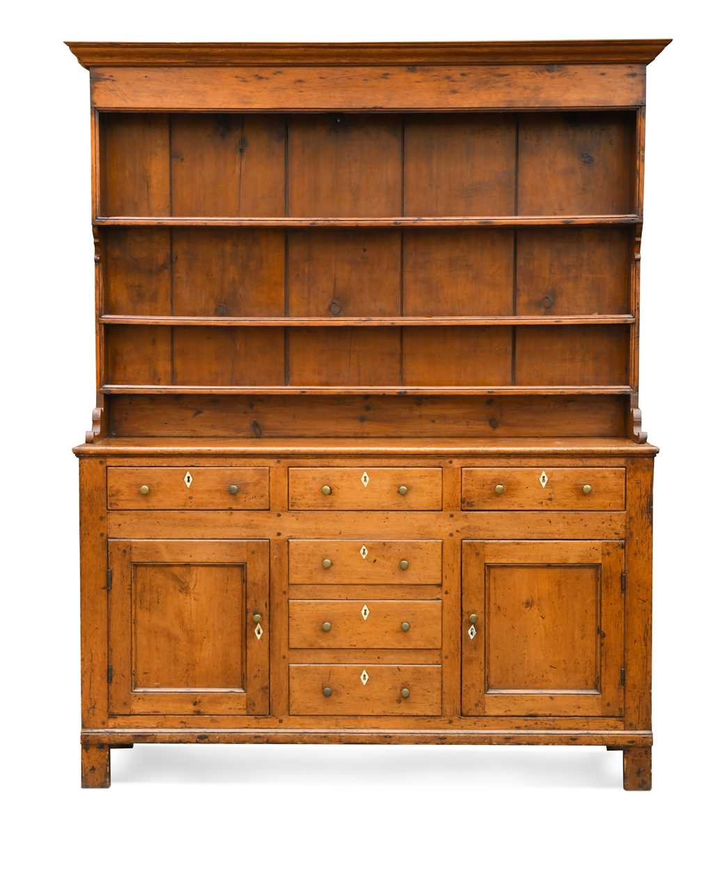 A George III pine dresser,