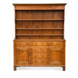 A George III pine dresser,