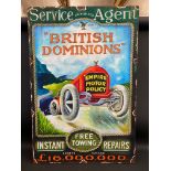 A decorative and contemporary oil on board, advertising British Dominions, 31 1/2 x 46 1/2".