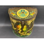 A Dibbits' Excellent Toffees semi circular dispensing tin in superb condition, 11 1/2" w x 11 1/2" h