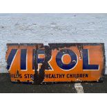 A large Virol enamel sign, 66 x 28".