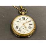A Railway Timekeeper pocket watch.