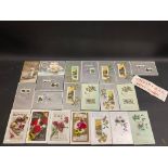 An assortment of approx. 21 Christmas postcards, circa 1909.