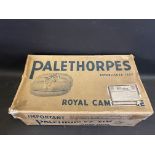 A Palethorpes Royal Cambridge sausages cardboard box.