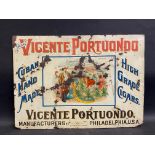 An early pictorial tin advertising sign advertising cuban cigars, 14 x 10".