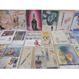 A large quantity of advertisements relating to smoking, drinking, fountain pens, photography etc.