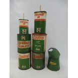 A quantity of oilers, oil and grease tins etc.