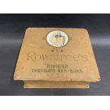 An early Rowntree's Riviera Chocolate Bon-Bons counter top dispensing box, 7" w.