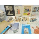 A collection of advertisements, various ages including 1950s and 1960s, also colour photocopies,