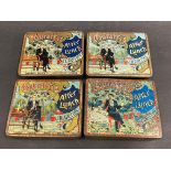 Four small Muratti's 'After Lunch' Cigarettes tins, each with an image of a seated gentleman to