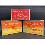 Three large confectionary dummy shop display boxes, advertising Symington's Ideal Table Cream and
